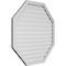 Ekena Millwork Octagonal Surface Mount PVC Gable Vent: Functional, w/ 2"W x 1-1/2"P Brickmould Frame, 42"W x 42"H GVPOC42X4202SF - alternate 4